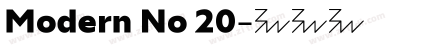 Modern No 20字体转换